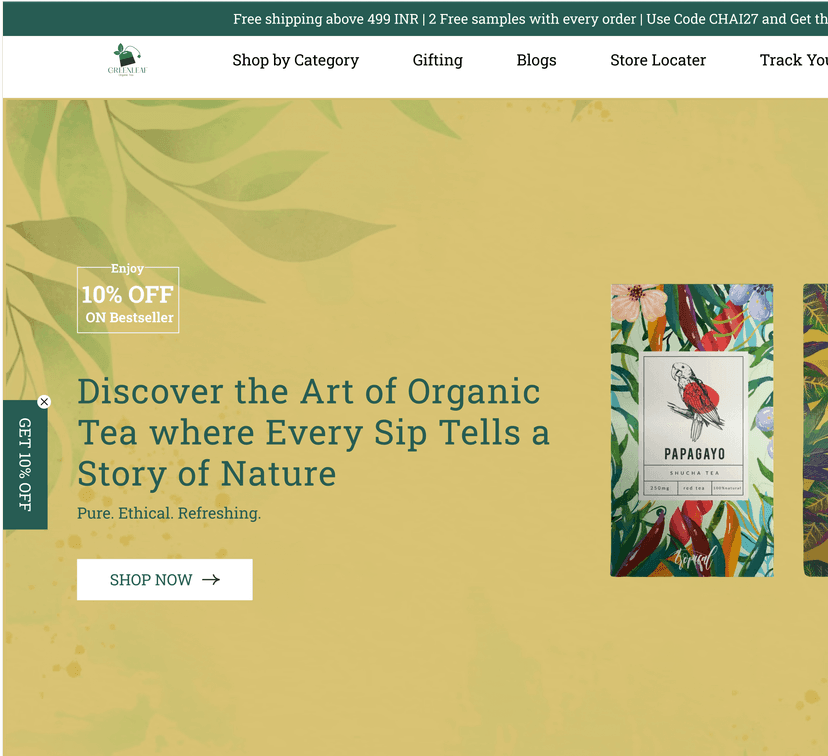 Organic tea